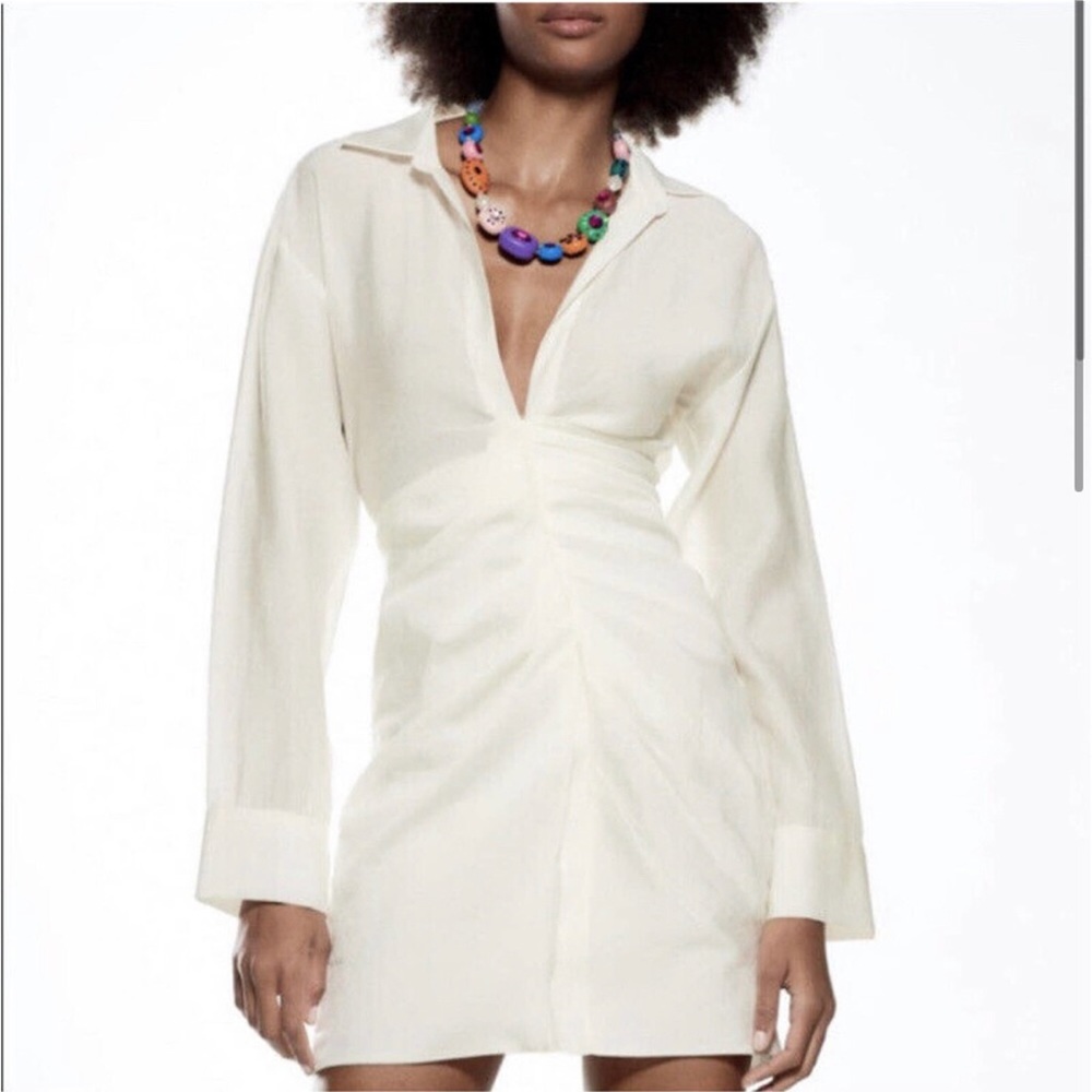 ZARA White Shirt Dress